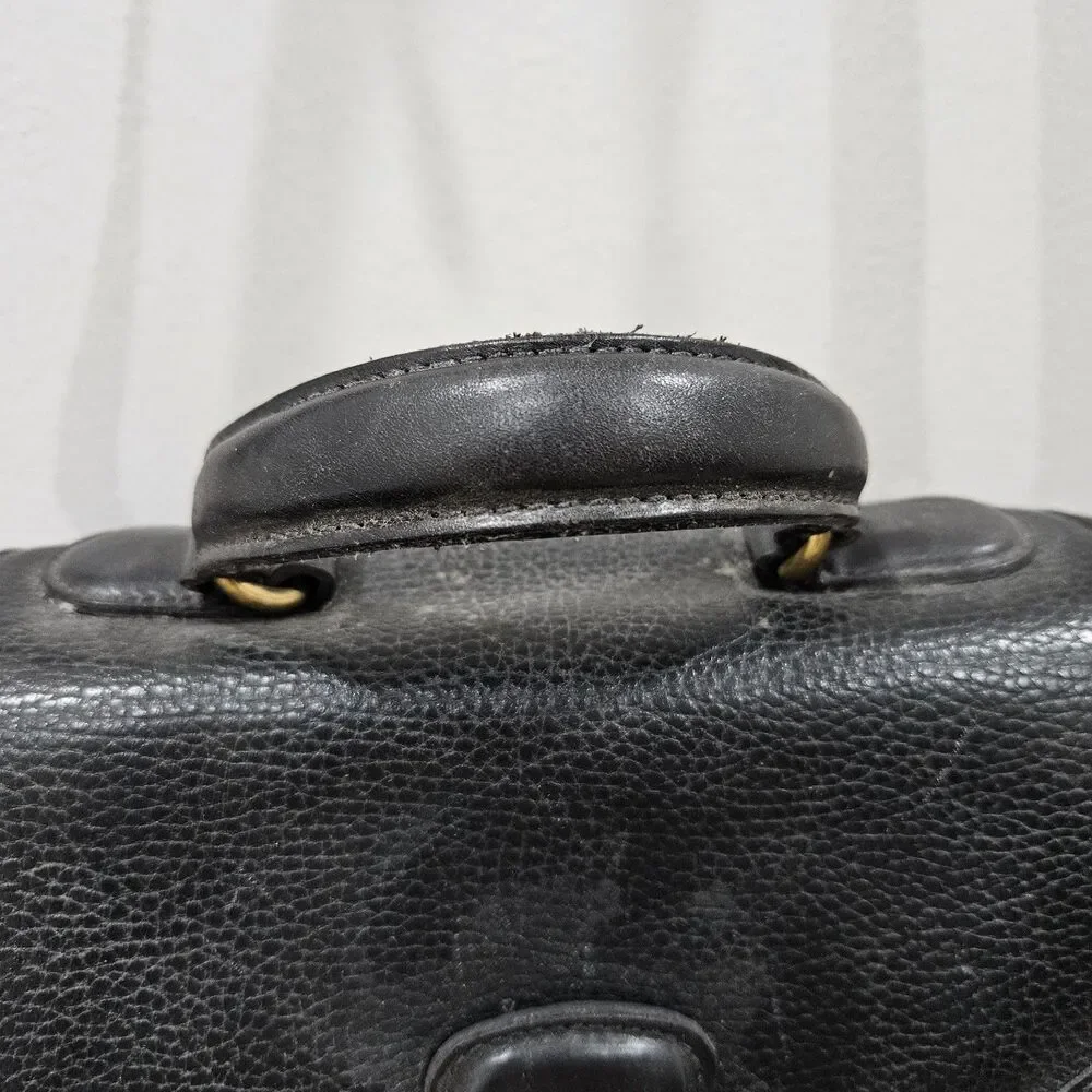 Vintage Coach Sheridan Monticello Leather Crossbody Bag Black Fairy Whimsygoth
